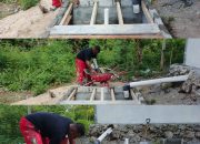 Satgas TMMD Ke-128 Kodim 1801/Manokwari Kerjakan Pembuatan Bak Septictank RTLH