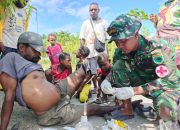 Satgas TMMD Ke-128 Kodim 1801/Manokwari Bantu Bersihkan Bisul Warga di Kampung Tanah Rubuh
