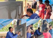 Satgas TMMD Ke-128 Kodim 1801/Manokwari Mulai Pembuatan Tugu Prasasti ‎