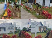 Penggalian Pondasi Pagar Gereja GPkAI Jemaat Erroi Mulai Dikerjakan Satgas TMMD Ke-128 Kodim 1801/Manokwari ‎