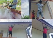 Satgas TMMD Lakukan Pemasangan Lis Plafon