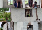 Satgas TMMD Ke-128 Kodim 1801/Manokwari Laksanakan Pengecatan RTLH di Kampung Tanah Rubuh