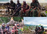 Satgas TMMD Ke-128 Kodim 1801/Manokwari, Jalin Komunikasi Sosial Dengan Warga di Kampung Tanah Rubuh