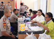 Semarak HUT Lalu Lintas ke-71, Ditlantas Polda Papua Barat Daya Gelar Bakti Kesehatan Donor Darah