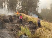 Kebakaran Blok Pengol Bromo Kembali Ditangani, Polisi Fokus Cegah Api Menjalar