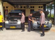 Pastikan Kesiapsiagaan Operasional, Polsek Kedokanbunder Gelar Pengecekan Kendaraan Dinas