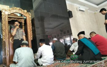 Kapolsek Cibungbulang Polres Bogor Gelar Jumat Keliling di Masjid Delima Al-Ikhlas, Ajak Jamaah Jaga Kamtibmas