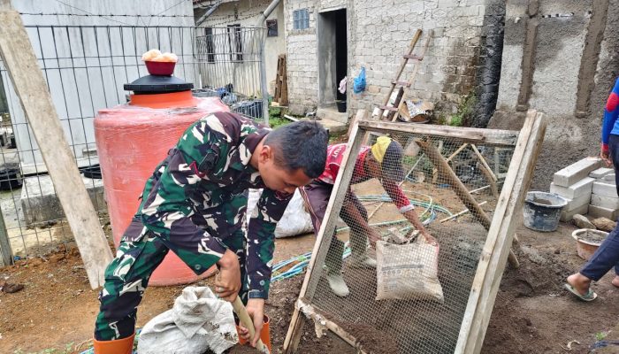 Material Lengkap, Pembangunan SAB Titik Kelima TMMD ke-130 Siap Dilanjutkan