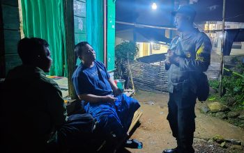 Polisi Bersama Masyarakat, Polsek Malausma Hadir Lewat Patroli Sambang..