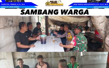 Bhabinkamtibmas Polsek Gunungsindur Polres Bogor Sambangi Sekuriti Warga Binaan, Sampaikan Imbauan Kamtibmas